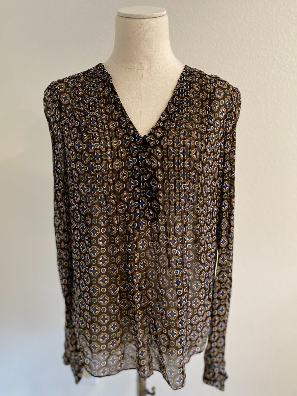 NWOT Veronica Beard Lowell Long Sleeve Blouse - 8/M
